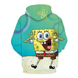 SpongeBob SquarePants Hoodie 3D All Over Print Pullover Sweatshirt