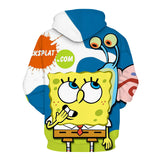 SpongeBob SquarePants Hoodie 3D All Over Print Pullover Sweatshirt