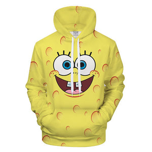 SpongeBob SquarePants Hoodie 3D All Over Print Pullover Sweatshirt