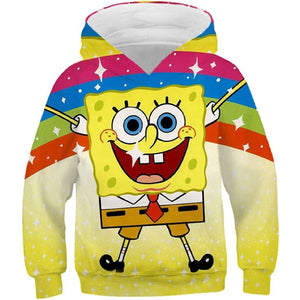 SpongeBob SquarePants Hoodie 3D All Over Print Pullover Sweatshirt