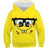 SpongeBob SquarePants Hoodie 3D All Over Print Pullover Sweatshirt