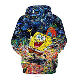 SpongeBob SquarePants Hoodie 3D All Over Print Pullover Sweatshirt