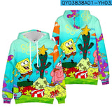 SpongeBob SquarePants Hoodie 3D All Over Print Pullover Sweatshirt