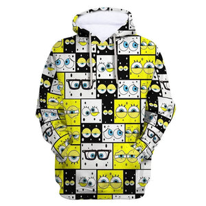 SpongeBob SquarePants Hoodie 3D All Over Print Pullover Sweatshirt