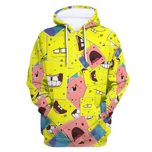 SpongeBob SquarePants Hoodie 3D All Over Print Pullover Sweatshirt