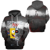 SpongeBob SquarePants Hoodie 3D All Over Print Pullover Sweatshirt