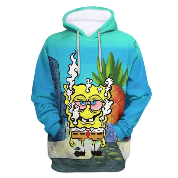 SpongeBob SquarePants Hoodie 3D All Over Print Pullover Sweatshirt