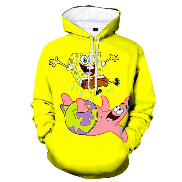 Sponge Bob Square Pants Hoodie 3D All Over Print Boys Girls Sweatshirt