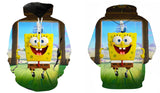 Sponge Bob Square Pants Hoodie 3D All Over Print Boys Girls Sweatshirt