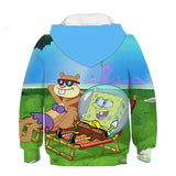 SpongeBob SquarePants Hoodie 3D All Over Print Pullover Sweatshirt