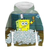 SpongeBob SquarePants Hoodie 3D All Over Print Pullover Sweatshirt