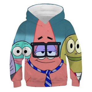 SpongeBob SquarePants Hoodie 3D All Over Print Pullover Sweatshirt