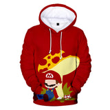 Super Mario Bros 3D Graphic Print Casual Hoodie Jumper - Unisex for Kids and Adults