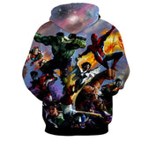 The Avengers Endgame All Super Heros Marvel Hoodies 3D Print Pullover Sweatshirt
