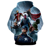The Avengers Endgame Hoodies All Super Heros Marvel 3D Print Pullover Sweatshirt