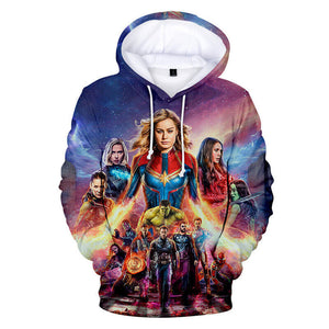 The Avengers All Super Heros Marvel Hoodies 3D Print Pullover Sweatshirt