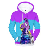Unisex 3D Fortnite Llama Long Sleeve Hoodie for Kids Youth Adult