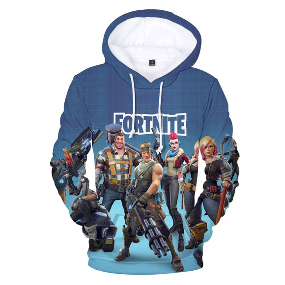 Fortnite Royal Battle Hoodie Unisex 3D Color Printing Pullover Sweatshirt