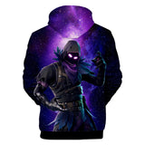 Fortnite Hoodie The Raven Unisex 3D Color Printing Pullover Sweatshirts