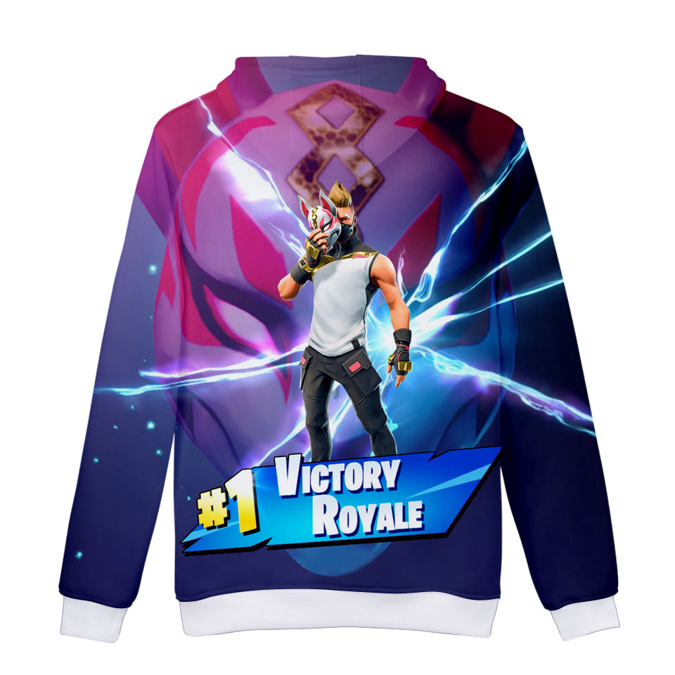 Fortnite print long sleeve pullover hotsell