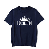 Unisex Fortnite Battle Royale Game Letter Print Short Sleeve Cotton T Shirts