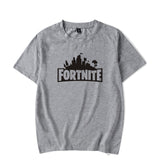 Unisex Fortnite Battle Royale Game Letter Print Short Sleeve Cotton T Shirts