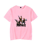 Hot Game Fortnite Print Short Sleeve Cotton T Shirts for Adult Kids