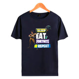 Hot Game Sleep Eat Fortnite Repeat Short Sleeve T Shirts