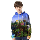 Minecraft Hoodie 3D All Print Sweatshirt Clothing Unisex for Kids & Adult