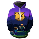 Minecraft Hoodie 3D All Print Sweatshirt Clothing Unisex for Kids & Adult