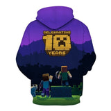 Minecraft Hoodie 3D All Print Sweatshirt Clothing Unisex for Kids & Adult