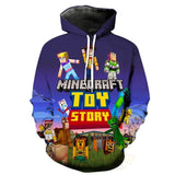 Minecraft Hoodie 3D All Print Sweatshirt Clothing Unisex for Kids & Adult