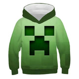 Minecraft Hoodie 3D All Print Sweatshirt Clothing for Kids Youth Adult