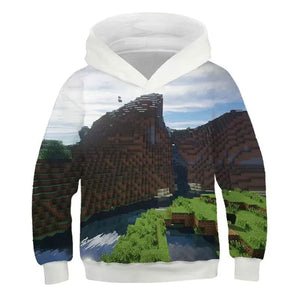 Minecraft Hoodie 3D All Print Sweatshirt Clothing Unisex for Kids & Adult