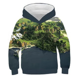 Minecraft Hoodie 3D All Print Sweatshirt Clothing Unisex for Kids & Adult