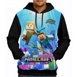 Minecraft Hoodie 3D All Print Sweatshirt Clothing Unisex for Kids & Adult