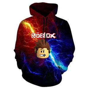 Roblox Hoodie 3D All Print Pullover Sweatshirt Unisex