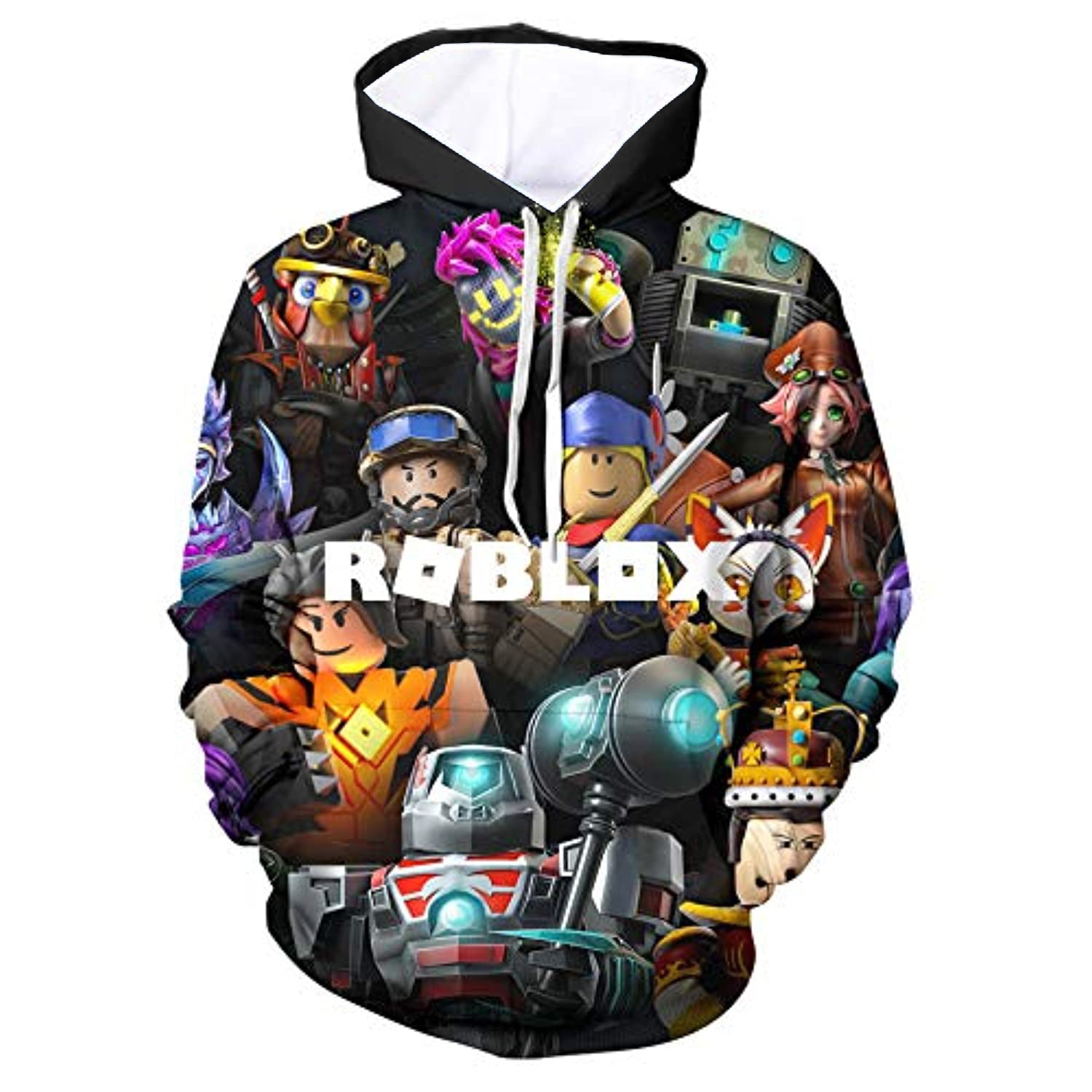 Roblox Hoodie 3D All Print Pullover Sweatshirt Unisex Abox.nz