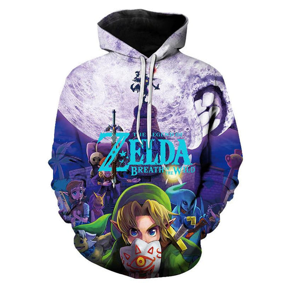 The Legend of Zelda Hoodie 3D All Print Pullover Sweatshirt Unisex