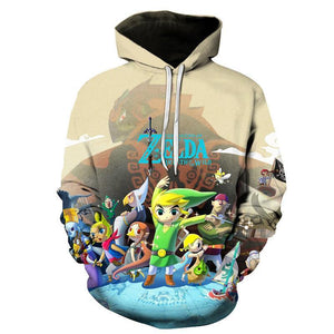 The Legend of Zelda Hoodie 3D All Print Pullover Sweatshirt Unisex